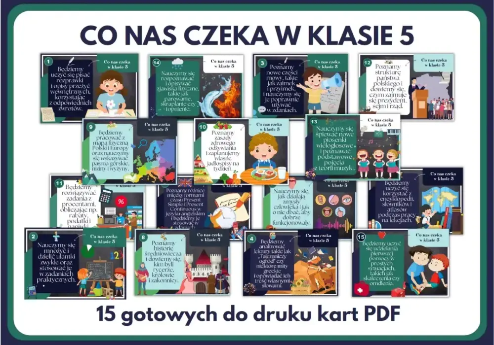 Co odchodzi w 5 klasie? Przyroda - zmiany i nowy plan lekcji