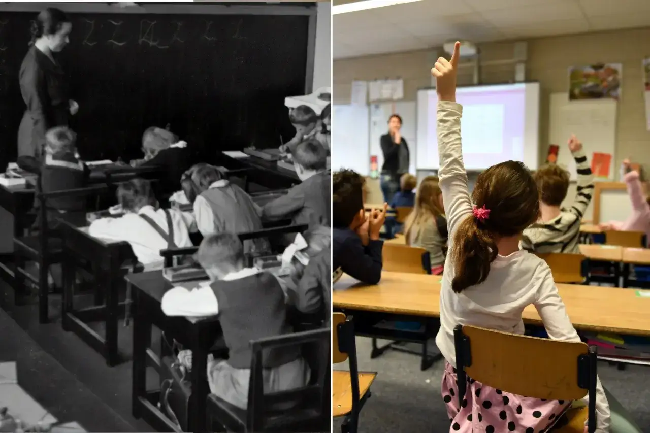 Dawne i współczesne sale lekcyjne. Pruski system edukacji wczoraj i dzisiaj.