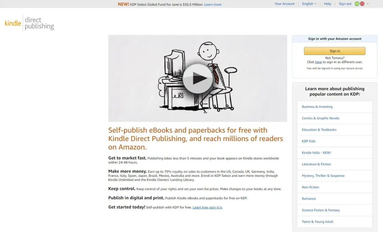 Zdjęcie Jak publikować zeszyty na Amazon KDP? Przewodnik krok po kroku