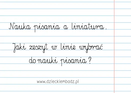 Liniatura w zeszycie - jak wybrać ją do wieku i przedmiotu