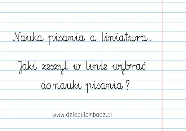 Liniatura w zeszycie - jak wybrać ją do wieku i przedmiotu